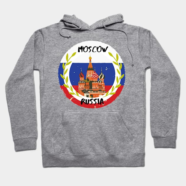 Moscow Russia St. Basil’s Cathedral Hoodie by Gulldio